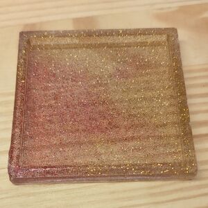 Glittery Gold and Red Trinket Tray